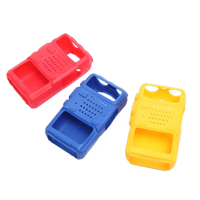 Silicone Rubber Case for BAOFENG UV-5R UV-5RA UV-5RE Walkie Talkie 10 km Soft Protective
