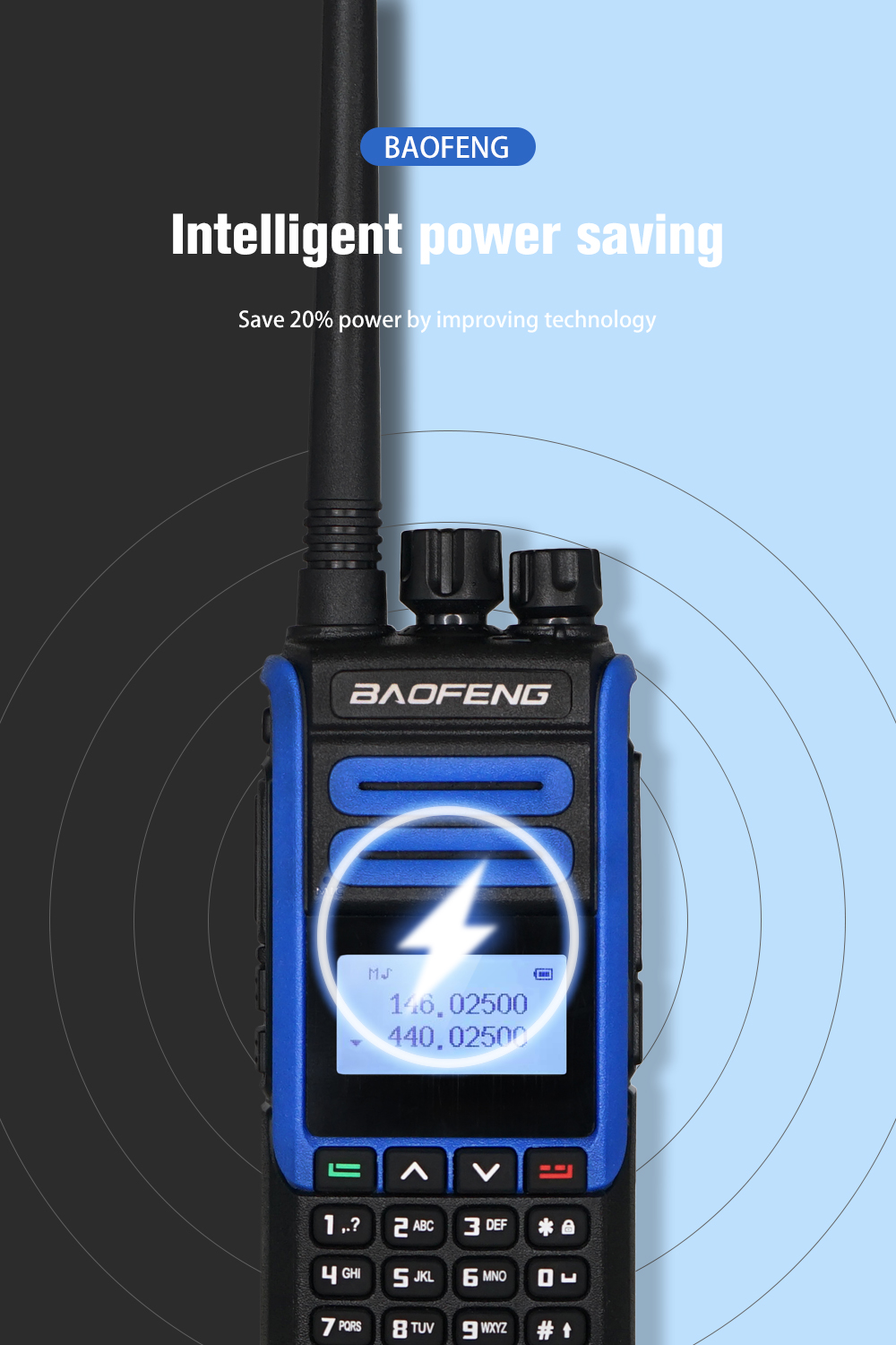 BAOFENG BF-H7 Rechargeable Long Range Walkie Talkie - Baofeng