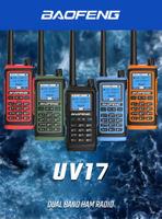 Baofeng UV17 Walkie Talkie USB Flashlight Waterproof VHF UHF Two Way Radio
