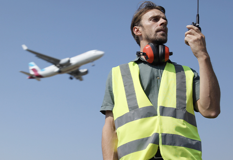 Traffic control walkie talkie