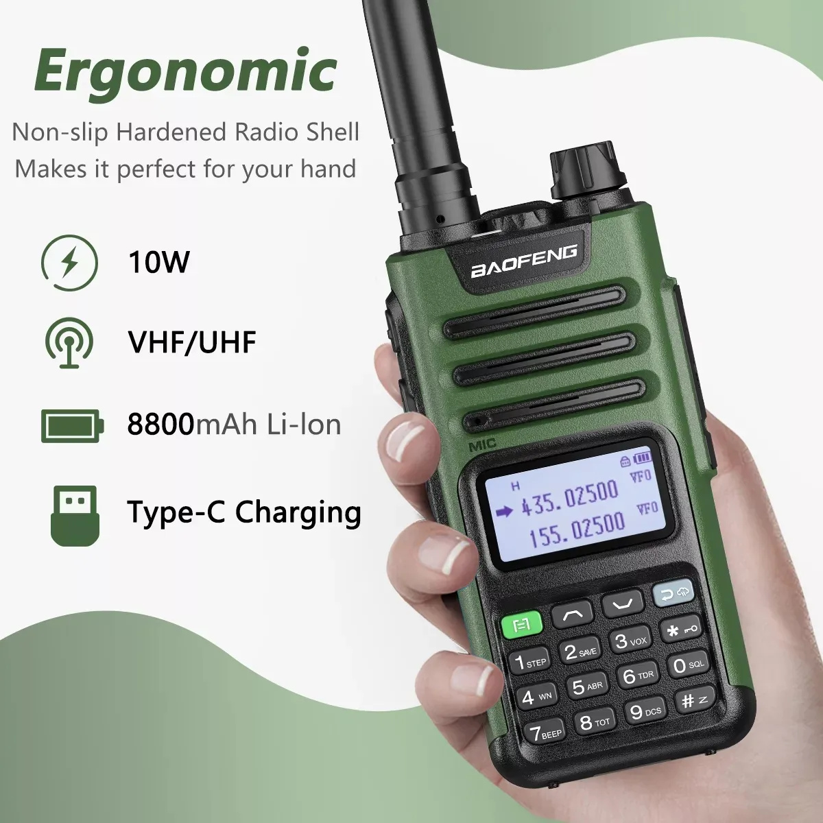 Nuevo Fone Baofeng UV-13 PRO CB Jamón Poc 10W radio UHF/VHF
