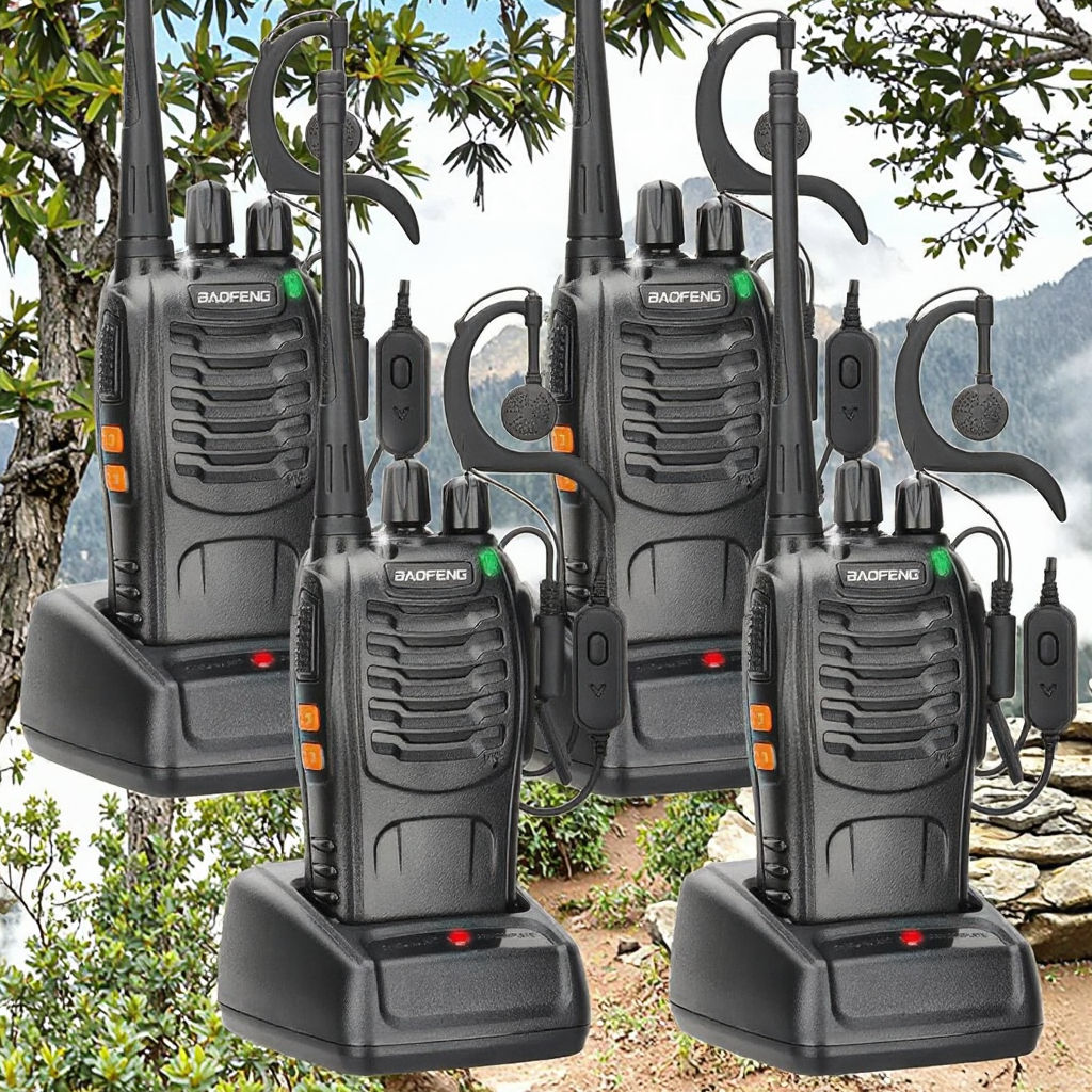 4pcs Baofeng BF-888S UHF Long Range Two Way Radio