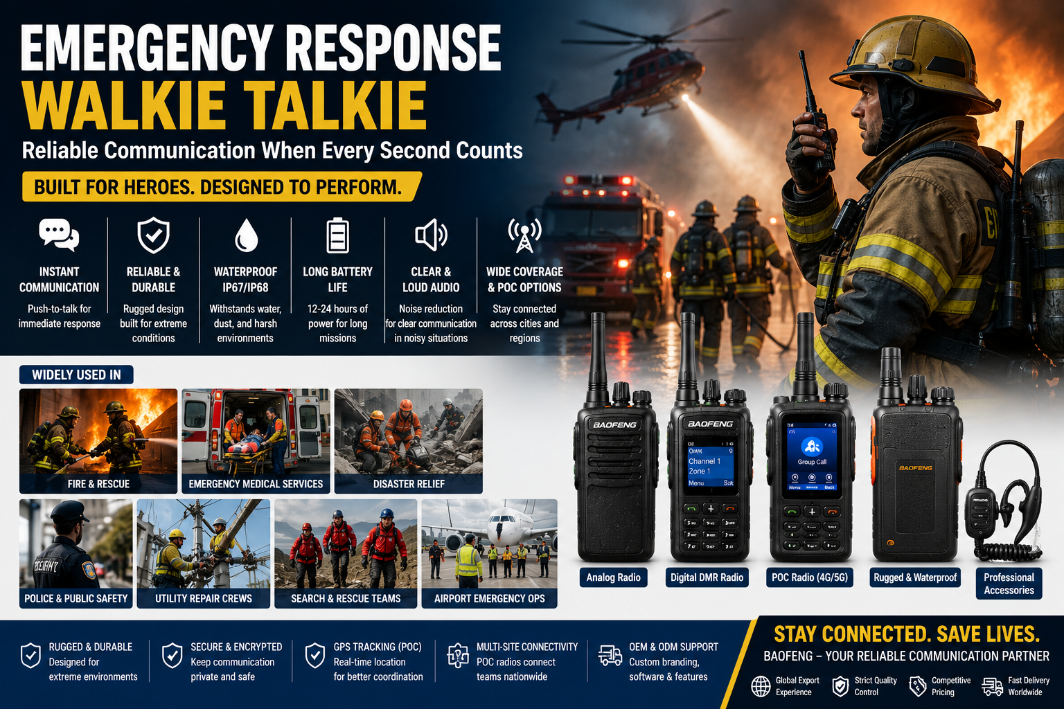 Best Walkie Talkies for Emergency Response: Reliable Communication When Every Second Counts