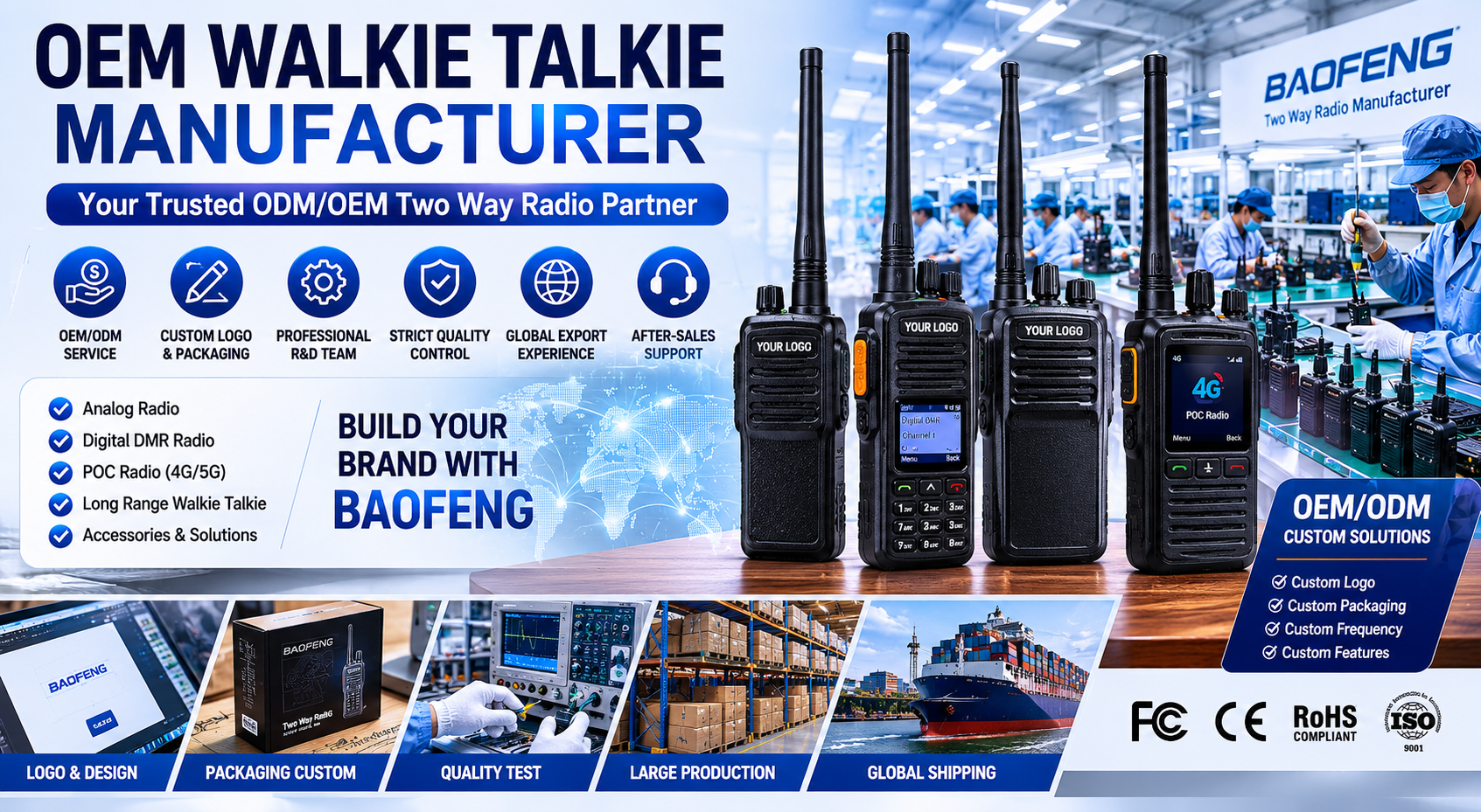 OEM Walkie Talkie Manufacturer: How To Choose The Right Supplier in China