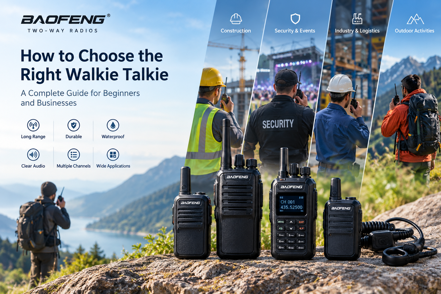 How To Choose The Right Walkie Talkie: A Complete Guide for Beginners And Businesses